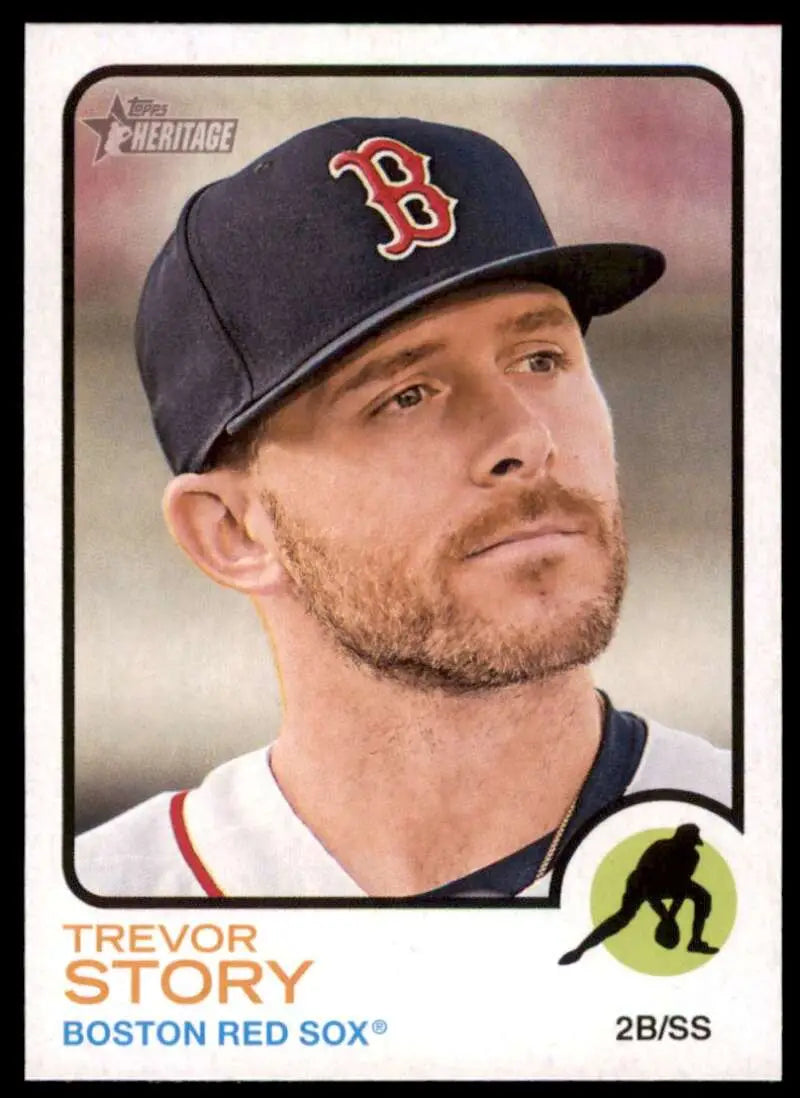 2022 Topps Heritage High Number #507 Trevor Story NM-MT Red Sox ID:60021