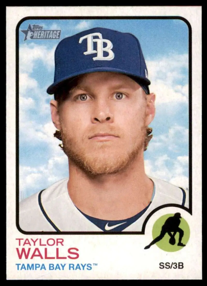 2022 Topps Heritage High Number #607 Taylor Walls NM-MT Rays ID:56024