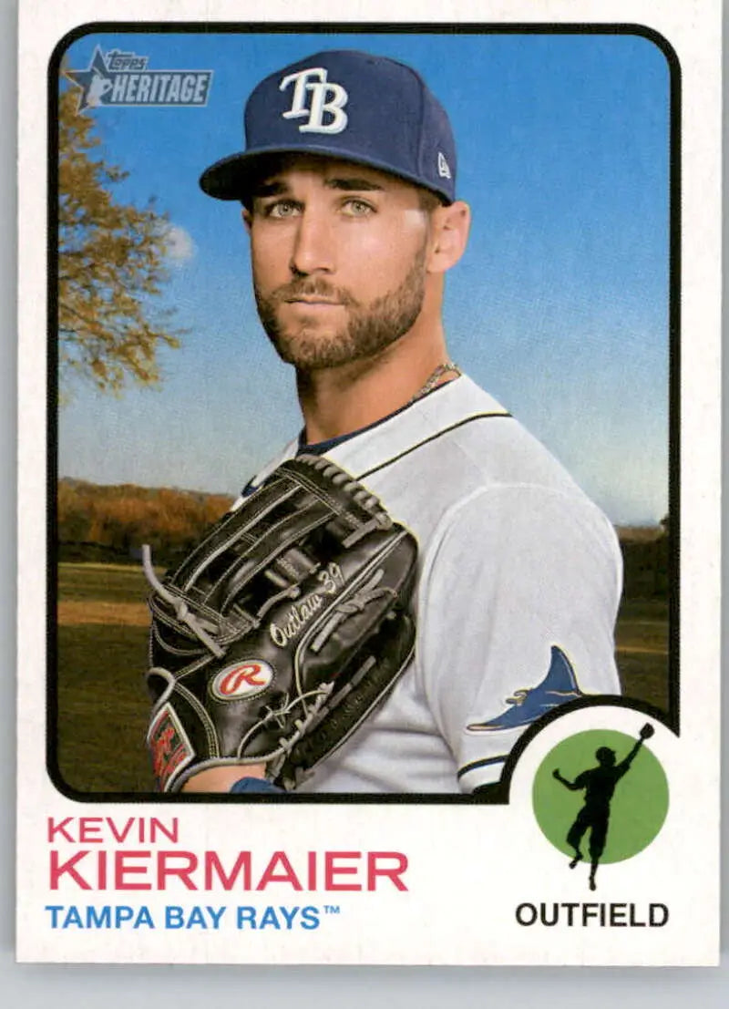 2022 Topps Heritage High Number #619 Kevin Kiermaier NM-MT Rays ID:61035
