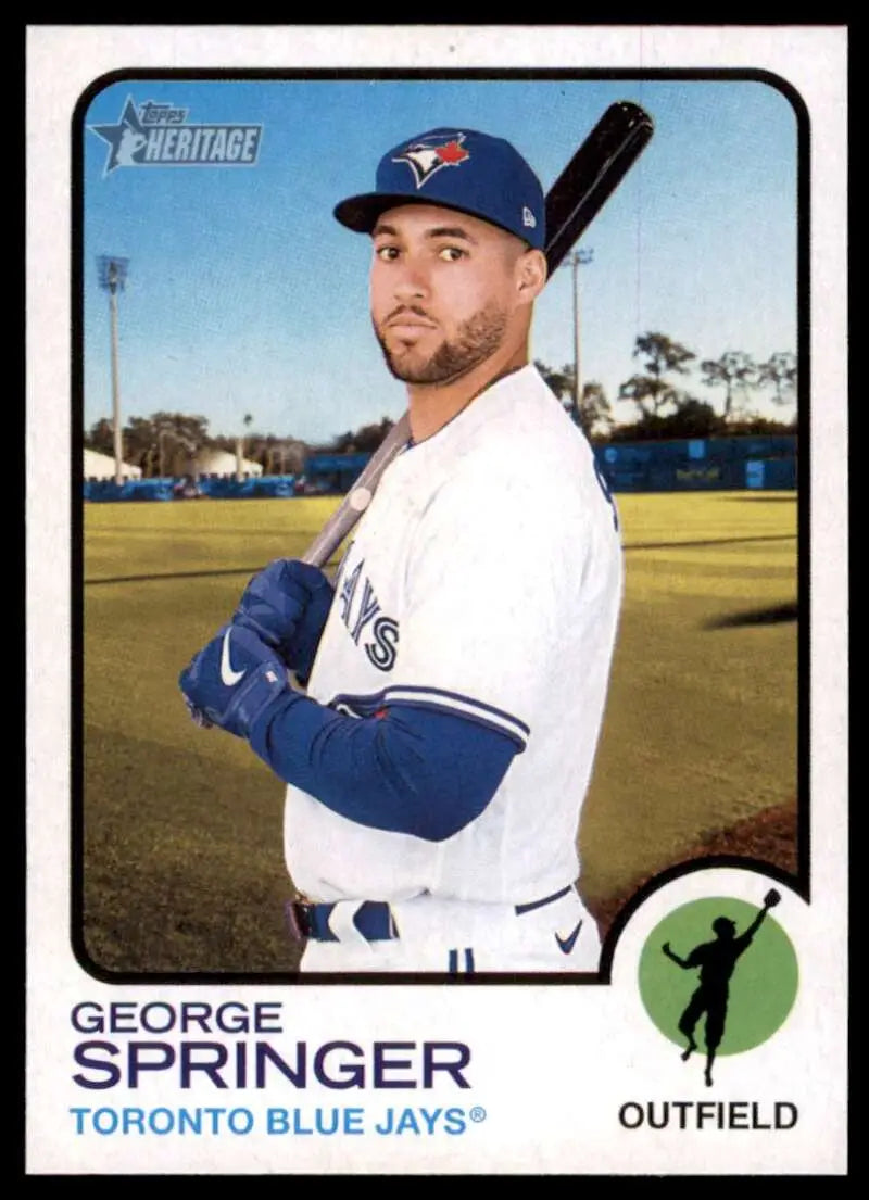 2022 Topps Heritage High Number #631 George Springer NM-MT Blue Jays ID:61047