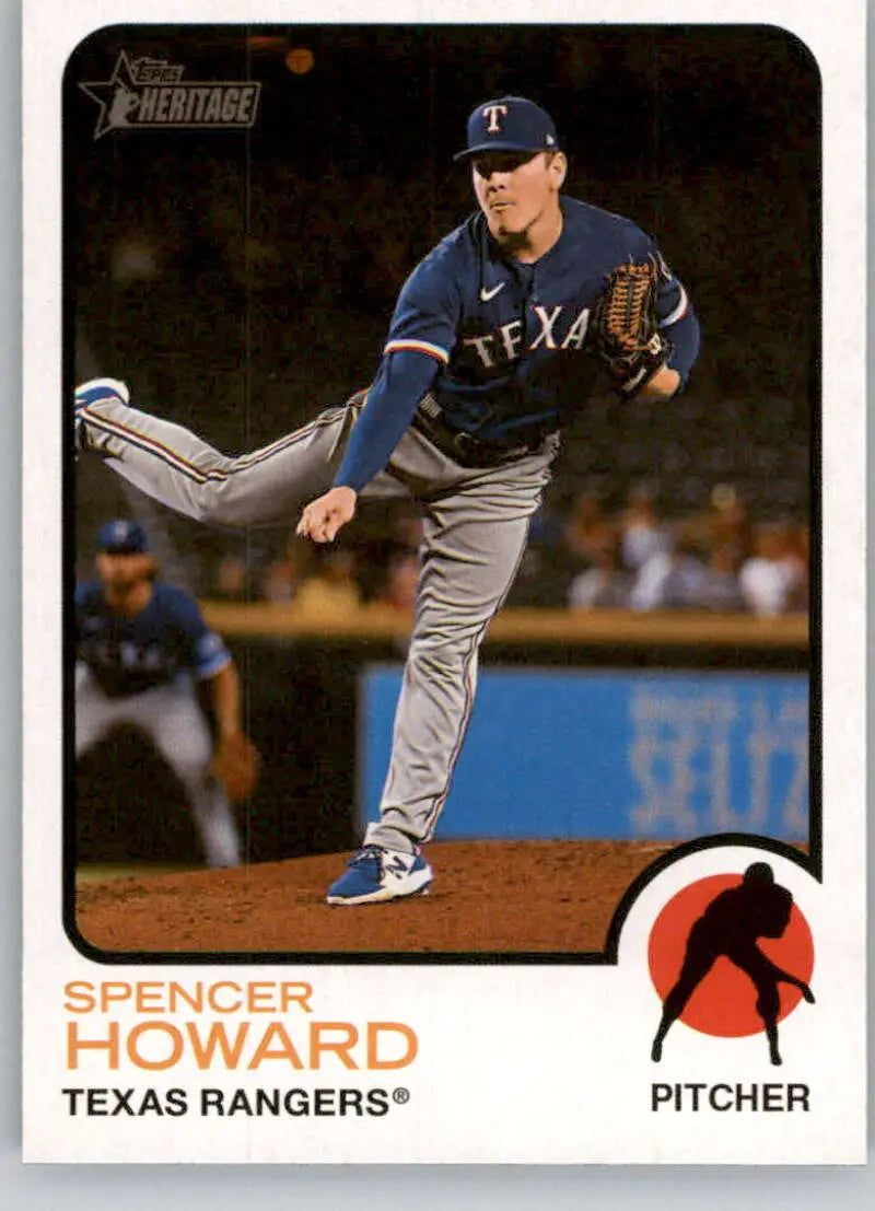 2022 Topps Heritage High Number #649 Spencer Howard NM-MT Rangers ID:68082