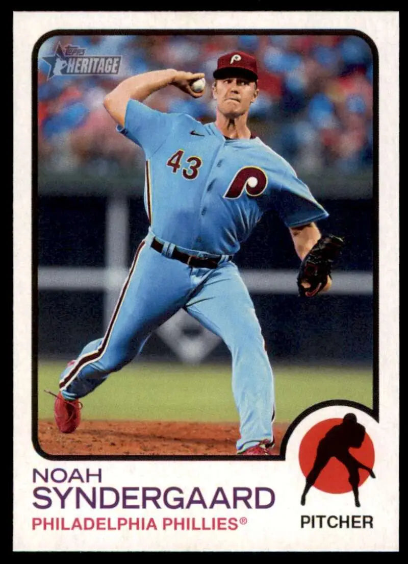 2022 Topps Heritage High Number #670 Noah Syndergaard NM-MT Phillies ID:59388