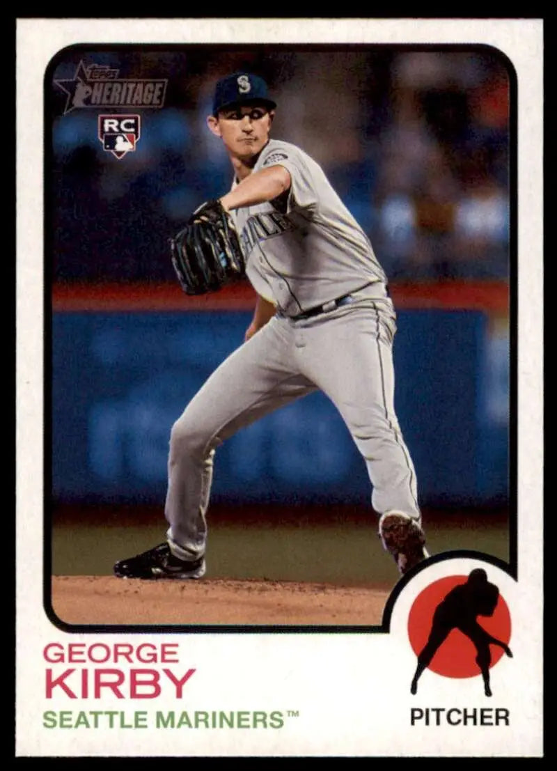 2022 Topps Heritage High Number #677 George Kirby NM-MT RC Rookie Marin ID:59373