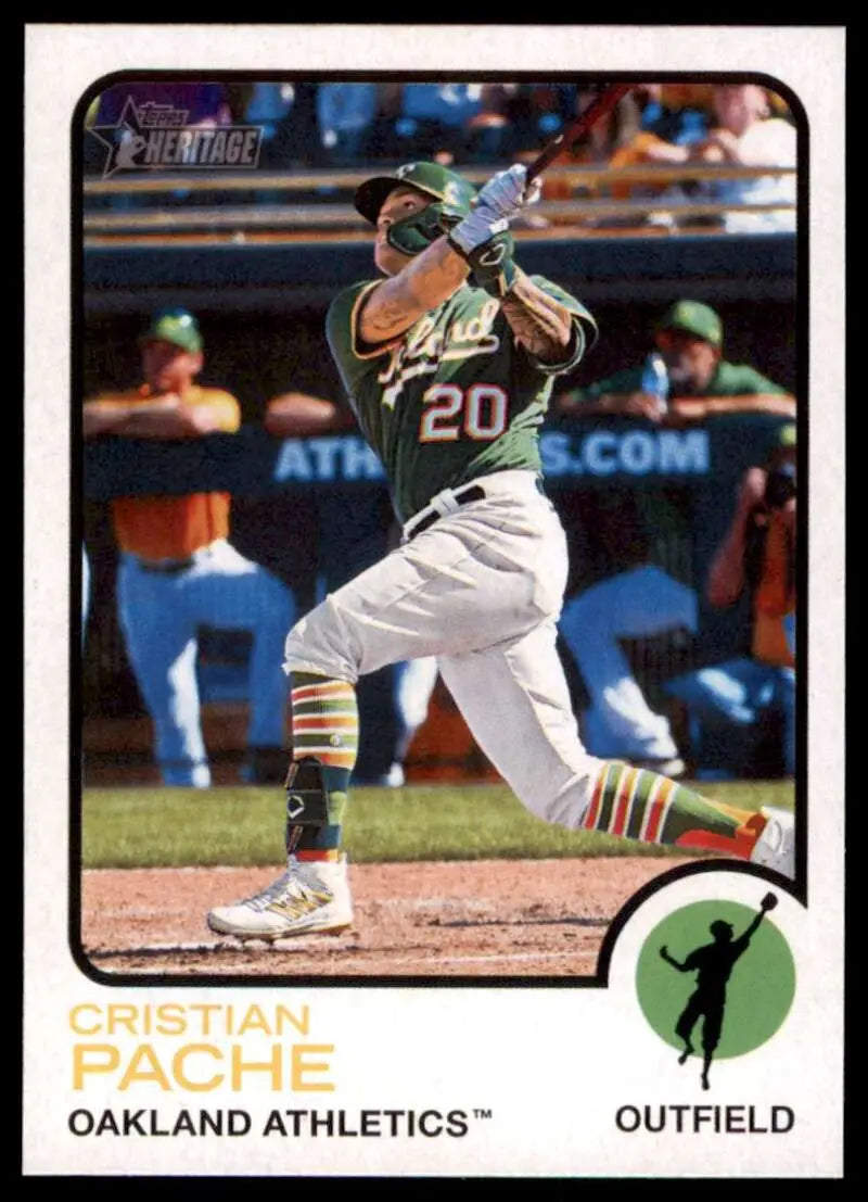 2022 Topps Heritage High Number #680 Cristian Pache NM-MT Athletics ID:62260