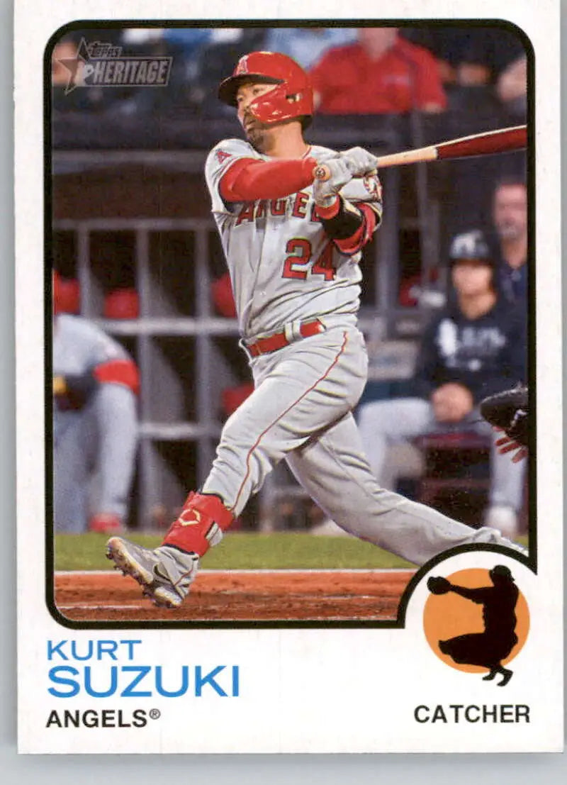 2022 Topps Heritage High Number #696 Kurt Suzuki NM-MT Angels ID:68121
