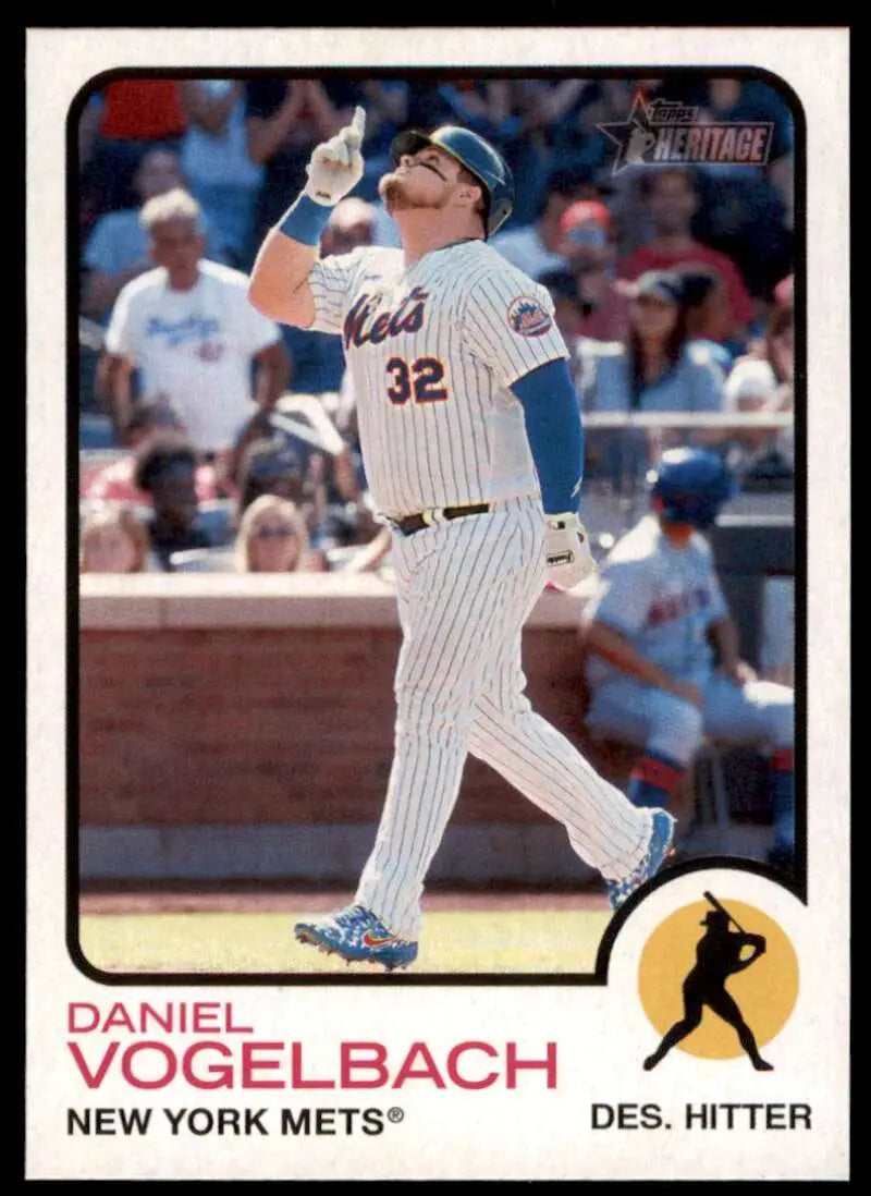 2022 Topps Heritage High Number #699 Daniel Vogelbach NM-MT Mets ID:62279