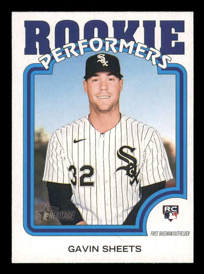 2022 Topps Heritage High Number Rookie Performers #RP-9 Gavin Sheets NM ID:59332