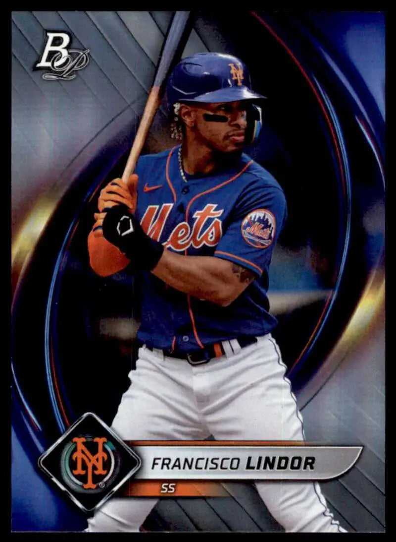 2022 Bowman Platinum #9 Francisco Lindor NM Near Mint Mets ID:66712