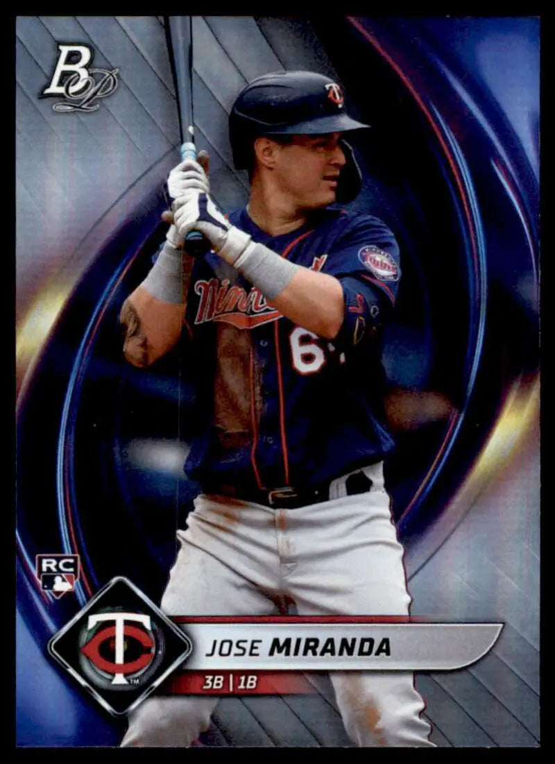 2022 Bowman Platinum #58 Jose Miranda NM Near Mint RC Rookie Twins ID:66903