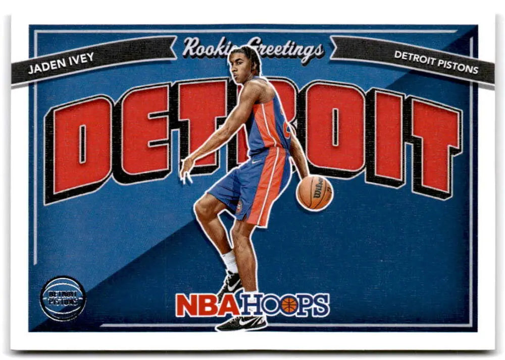 2022-23 Panini NBA Hoops Rookie Greetings #5 Jaden Ivey NM-MT Pistons ID:51874