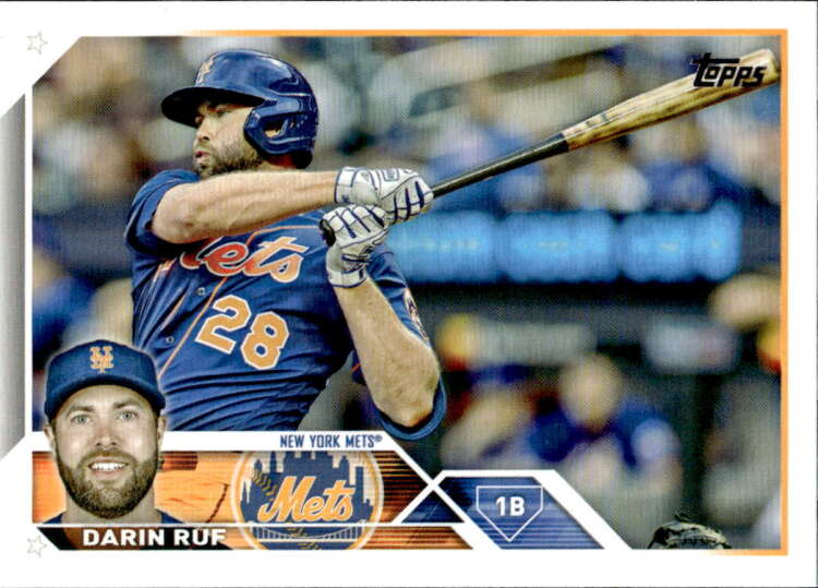 2023 Topps #70 Darin Ruf NM-MT Mets ID:50239