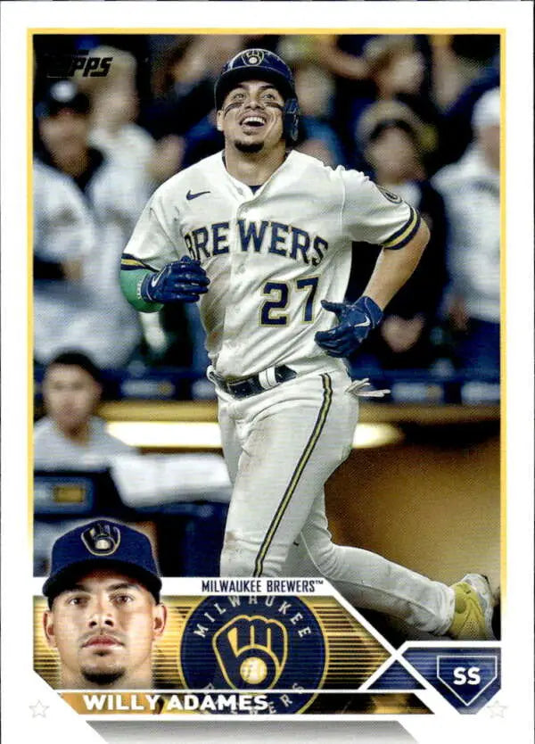 2023 Topps #106 Willy Adames NM-MT Brewers