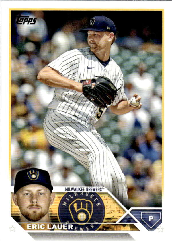 2023 Topps #109 Eric Lauer NM-MT Brewers ID:58156