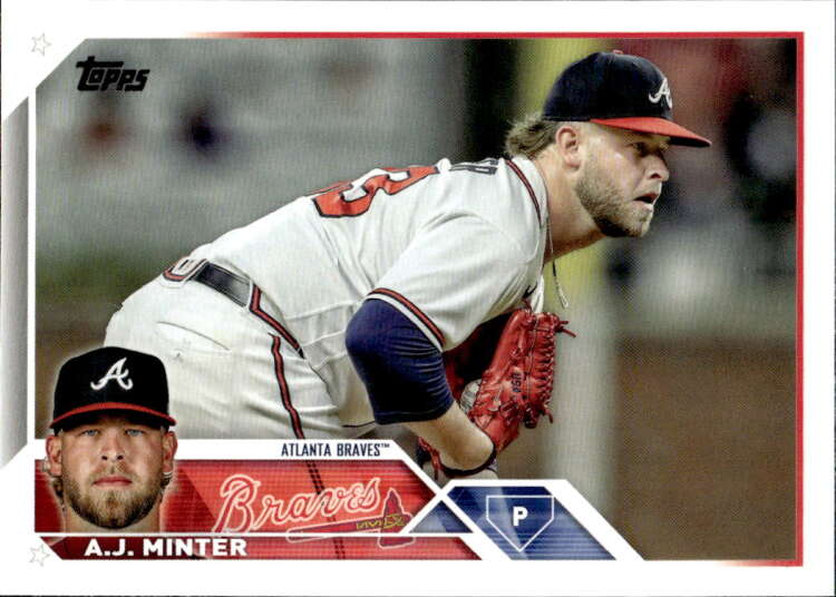 2023 Topps #159 A.J. Minter NM-MT Braves ID:76203