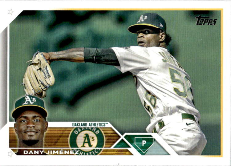 2023 Topps #164 Dany Jimenez NM-MT Athletics ID:50230