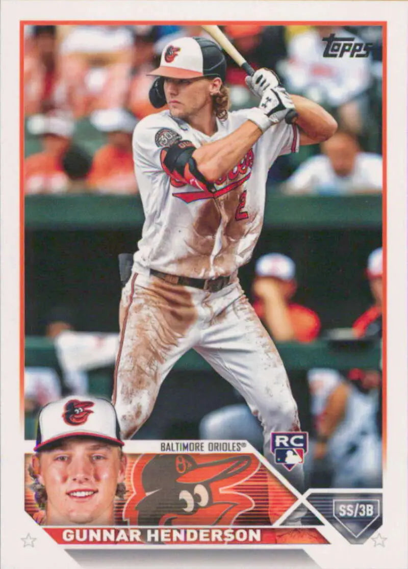 2023 Topps #206 Gunnar Henderson NM-MT RC Rookie Orioles ID:76211