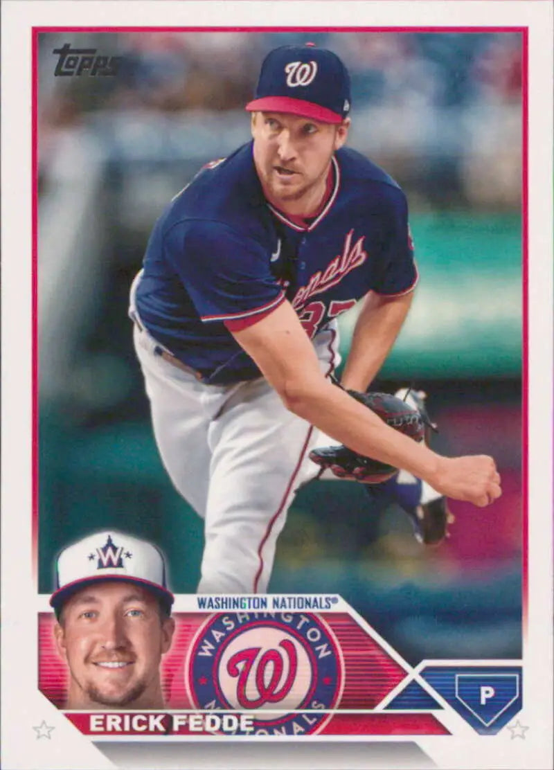 2023 Topps #258 Erick Fedde NM-MT Nationals ID:56875