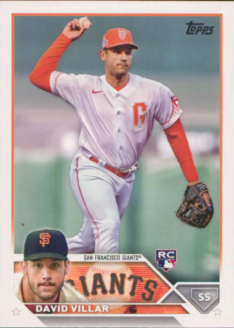 2023 Topps #277 David Villar NM-MT RC Rookie Giants ID:58920