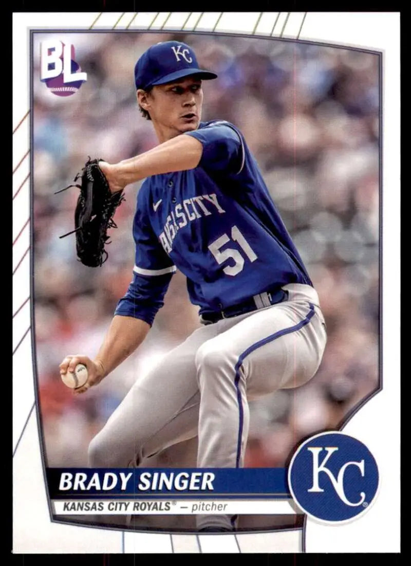 2023 Topps Big League #184 Brady Singer NM-MT Royals ID:51525