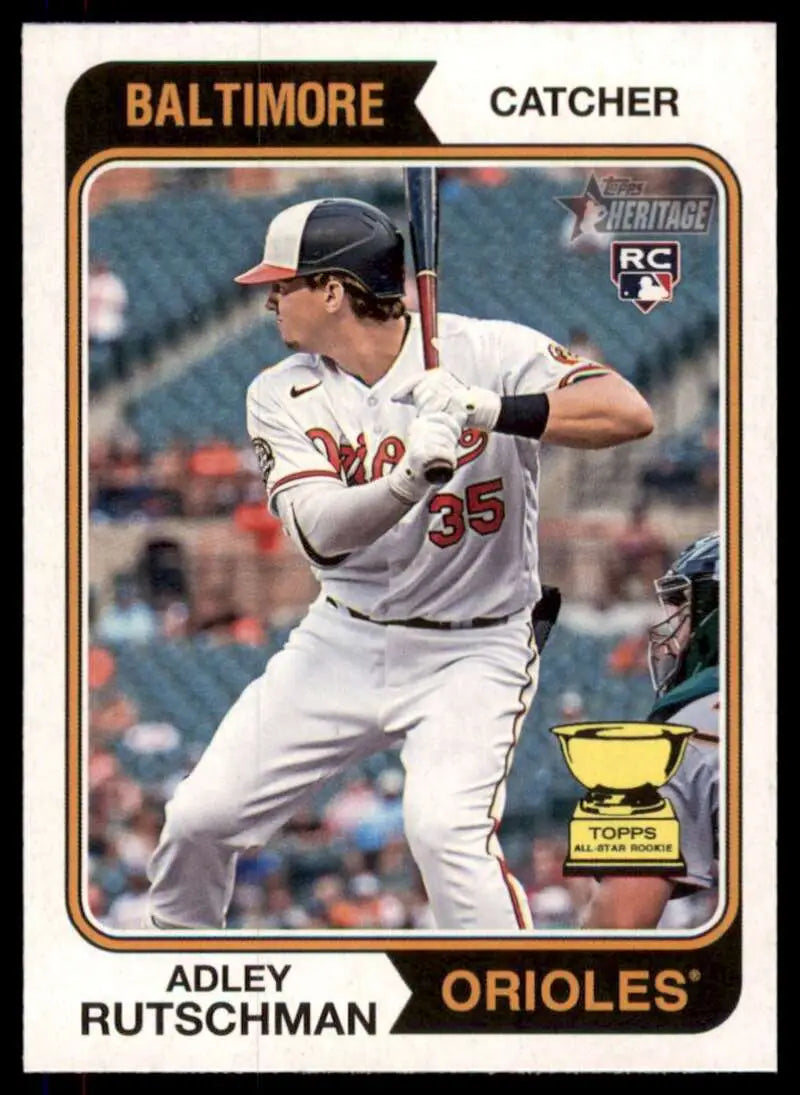 2023 Topps Heritage #7 Adley Rutschman NM Near Mint RC Rookie Orioles ID:75703