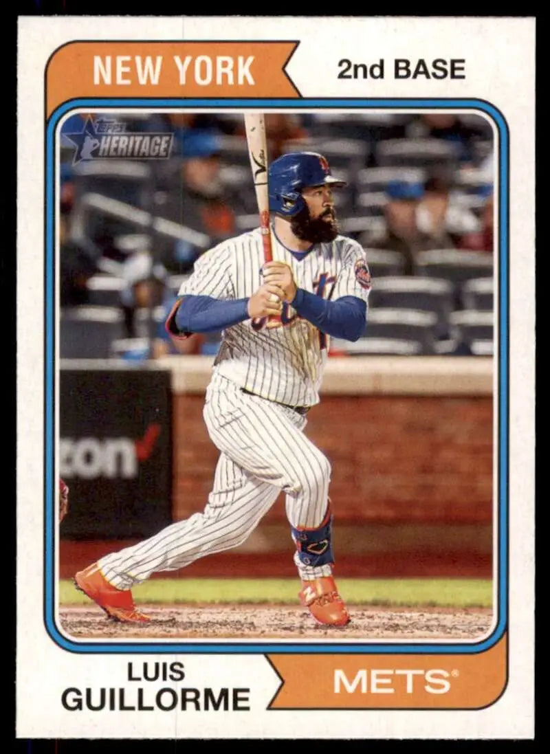 2023 Topps Heritage #16 Luis Guillorme NM Near Mint Mets ID:65223