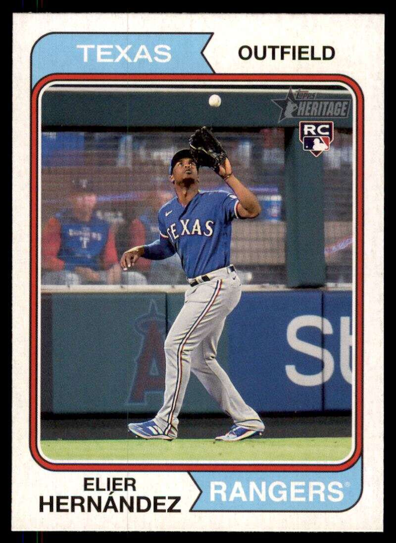 2023 Topps Heritage #78 Elier Hernandez NM-MT RC Rookie Rangers ID:73372