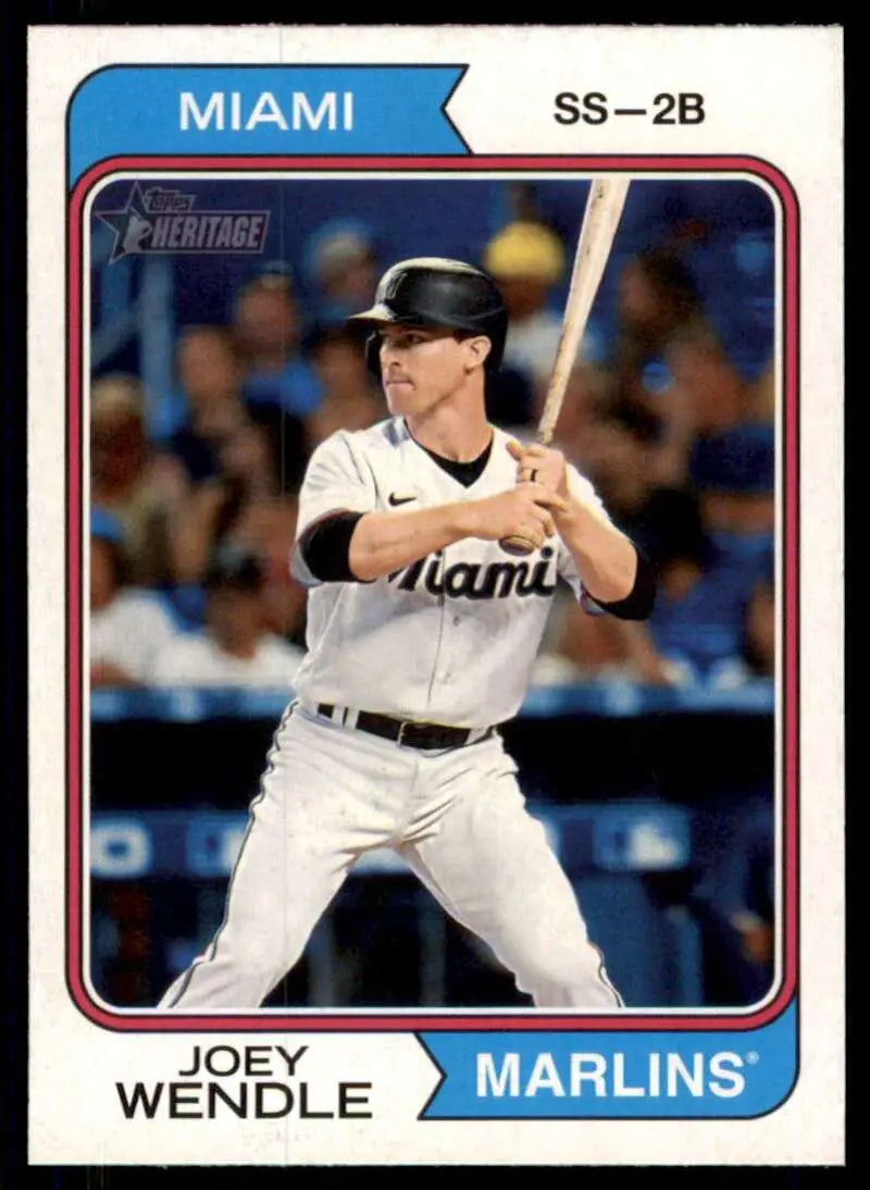 2023 Topps Heritage #238 Joey Wendle NM-MT Marlins ID:59982