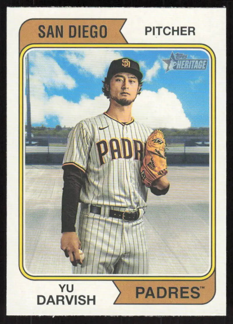 2023 Topps Heritage #245 Yu Darvish NM Near Mint Padres ID:65290