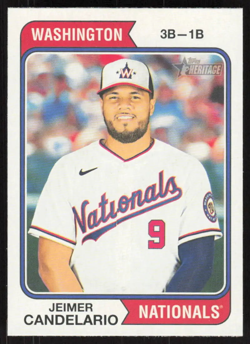 2023 Topps Heritage #391 Jeimer Candelario NM-MT Nationals ID:73433