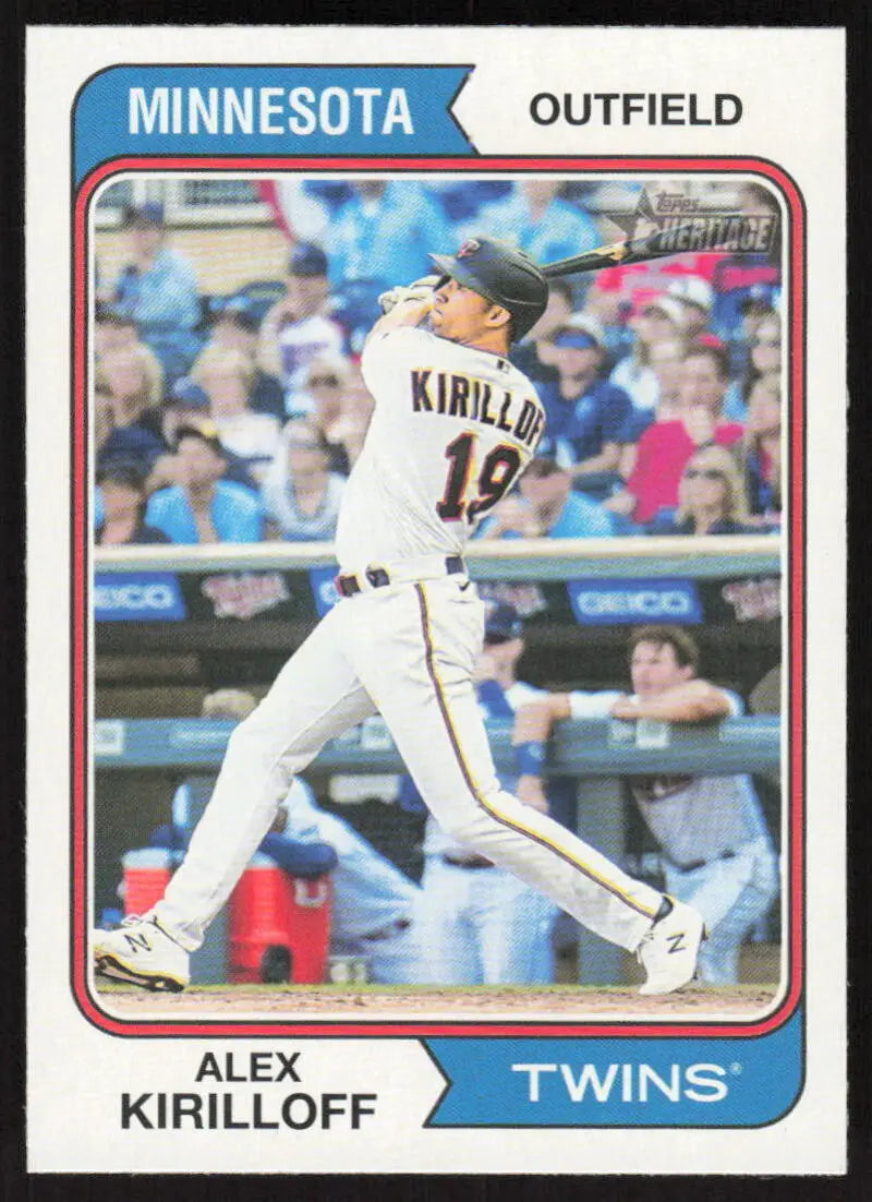 2023 Topps Heritage #448 Alex Kirilloff NM-MT SP Twins ID:73435