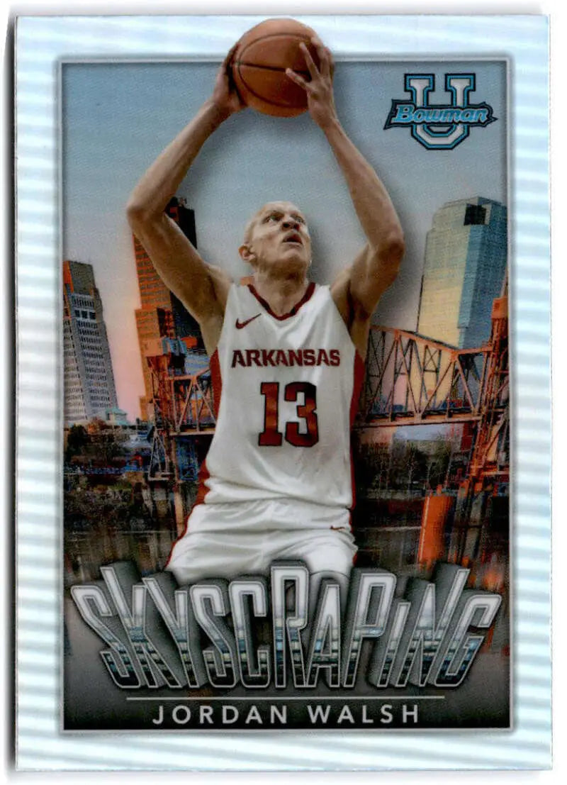 2022-23 Bowman University Chrome Skyscraping Refractor #S-3 Jordan Wals ID:65443