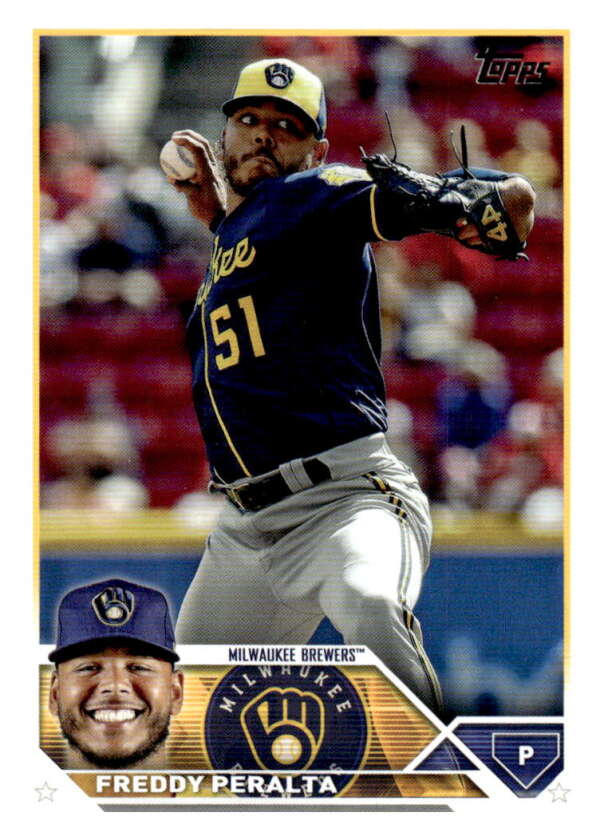 2023 Topps #353 Freddy Peralta NM-MT Brewers ID:57158