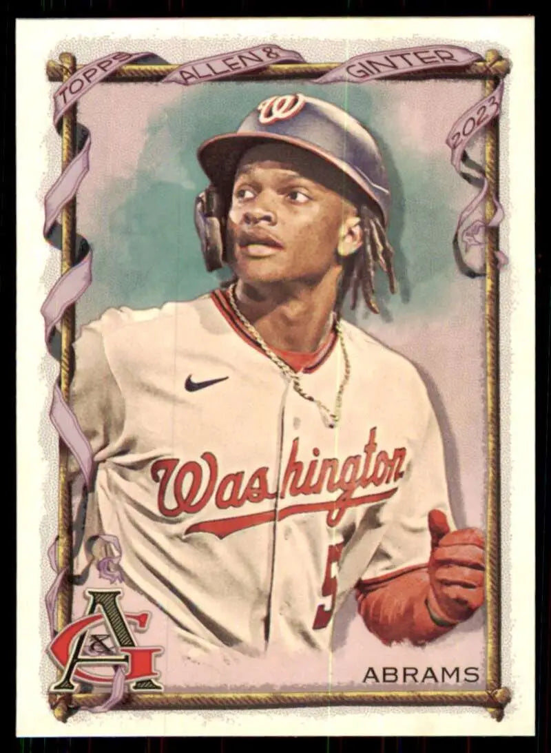 2023 Topps Allen and Ginter #77 CJ Abrams NM Near Mint Nationals ID:66651