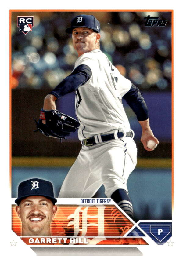 2023 Topps Update Series #US29 Garrett Hill NM-MT RC Rookie Tigers ID:63473