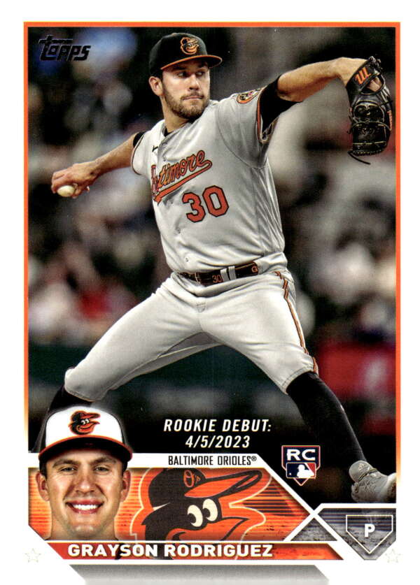 2023 Topps Update Series #US35 Grayson Rodriguez NM-MT Orioles Rookie D ID:73847