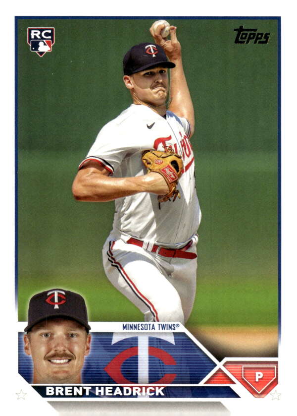 2023 Topps Update Series #US54 Brent Headrick NM-MT RC Rookie Twins ID:67643