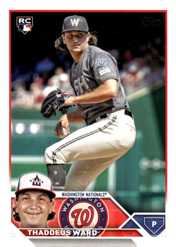 2023 Topps Update Series #US111 Thaddeus Ward NM-MT RC Rookie Nationals ID:67053