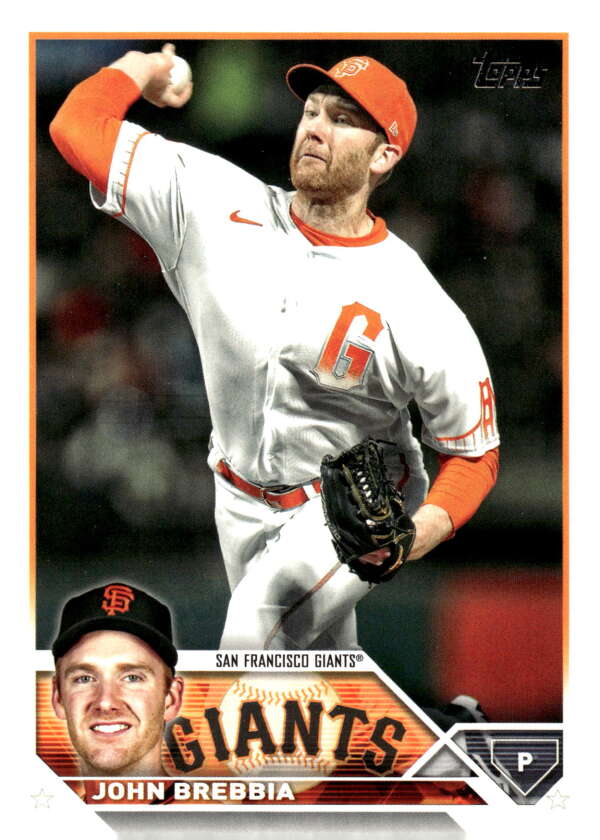 2023 Topps Update Series #US157 John Brebbia NM-MT Giants ID:73873
