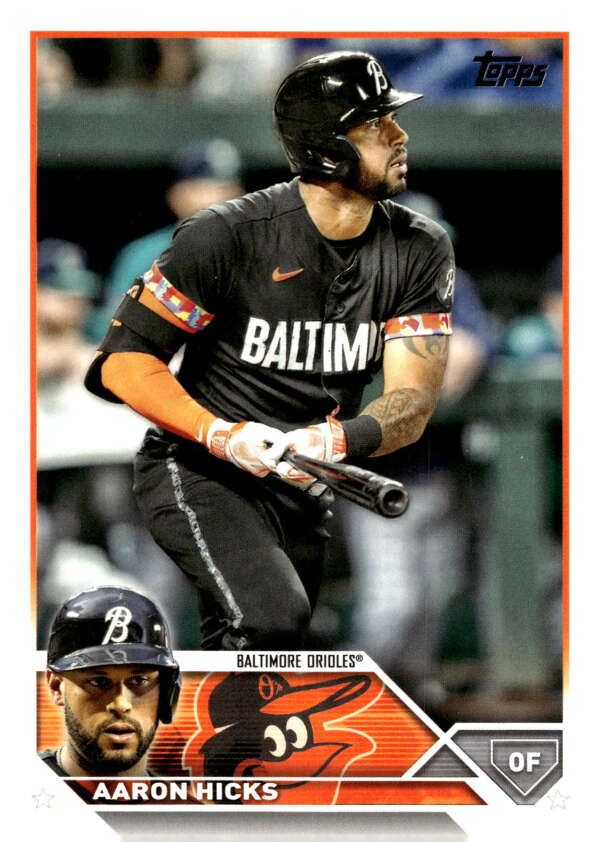 2023 Topps Update Series #US299 Aaron Hicks NM Near Mint Orioles ID:64577