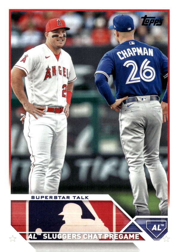 2023 Topps Update Series #US313 Mike Trout/Matt Chapman NM-MT Veteran C ID:73902