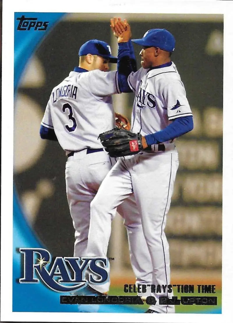 2010 Topps #636 Evan Longoria/B.J. Upton NM-MT Rays ID:8570
