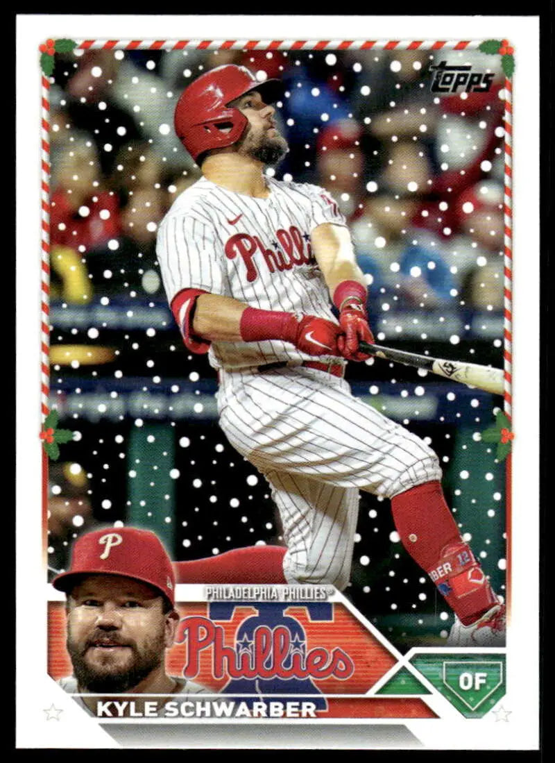 2023 Topps Holiday #H9 Kyle Schwarber NM Near Mint Phillies ID:65855