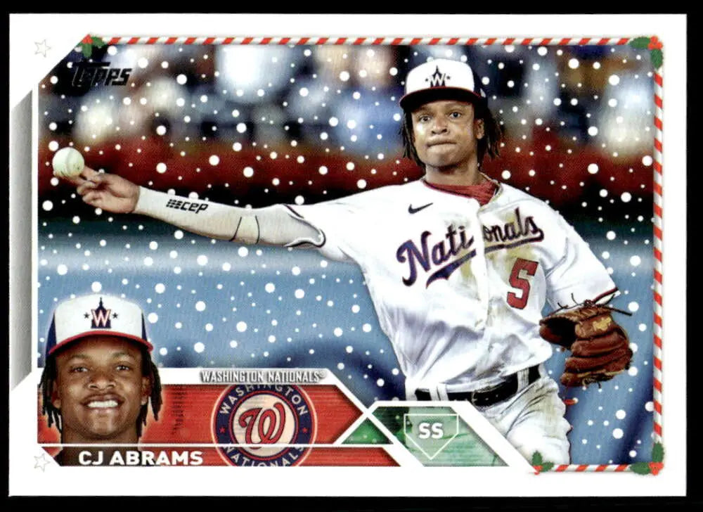 2023 Topps Holiday #H11 CJ Abrams NM Near Mint Nationals ID:65860