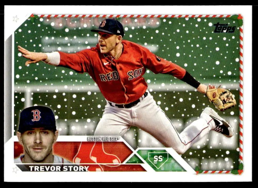 2023 Topps Holiday #H34 Trevor Story NM Near Mint Red Sox ID:65900