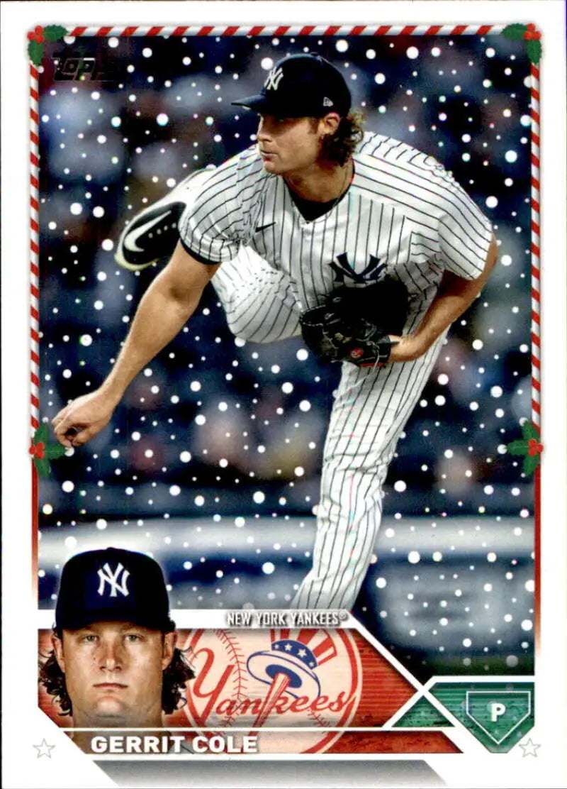 2023 Topps Holiday #H40 Gerrit Cole NM Near Mint Yankees ID:65910