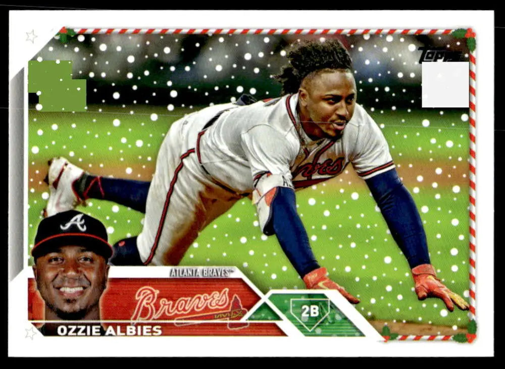 2023 Topps Holiday #H58 Ozzie Albies NM Near Mint Braves ID:65941