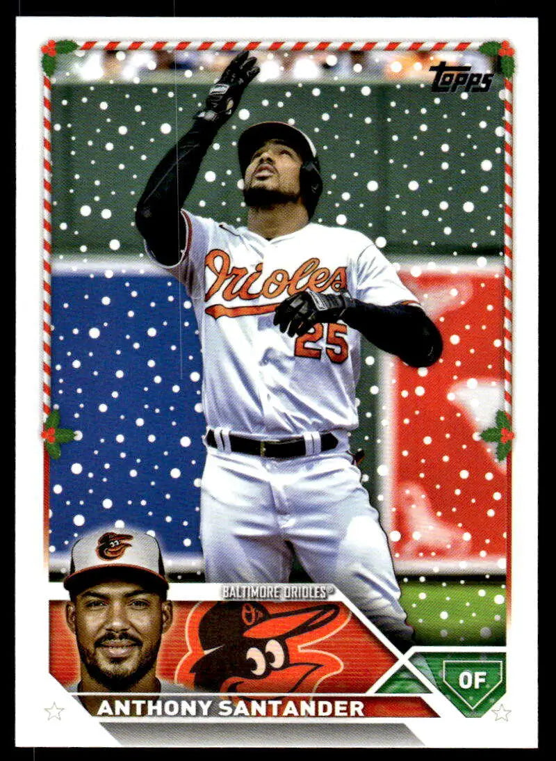 2023 Topps Holiday #H67 Anthony Santander NM Near Mint Orioles ID:66066