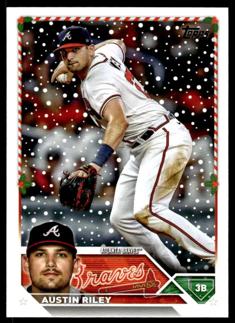 2023 Topps Holiday #H81 Austin Riley NM Near Mint Braves ID:66088