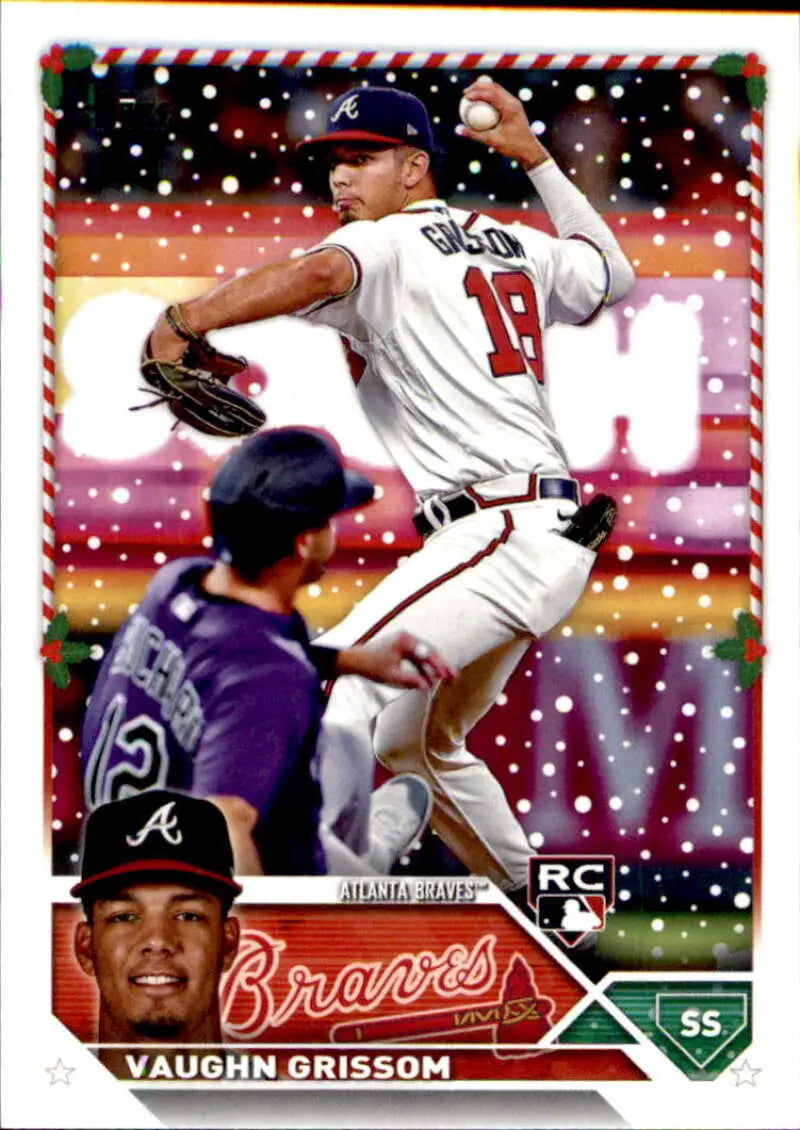 2023 Topps Holiday #H107 Vaughn Grissom NM Near Mint RC Rookie Braves ID:66307