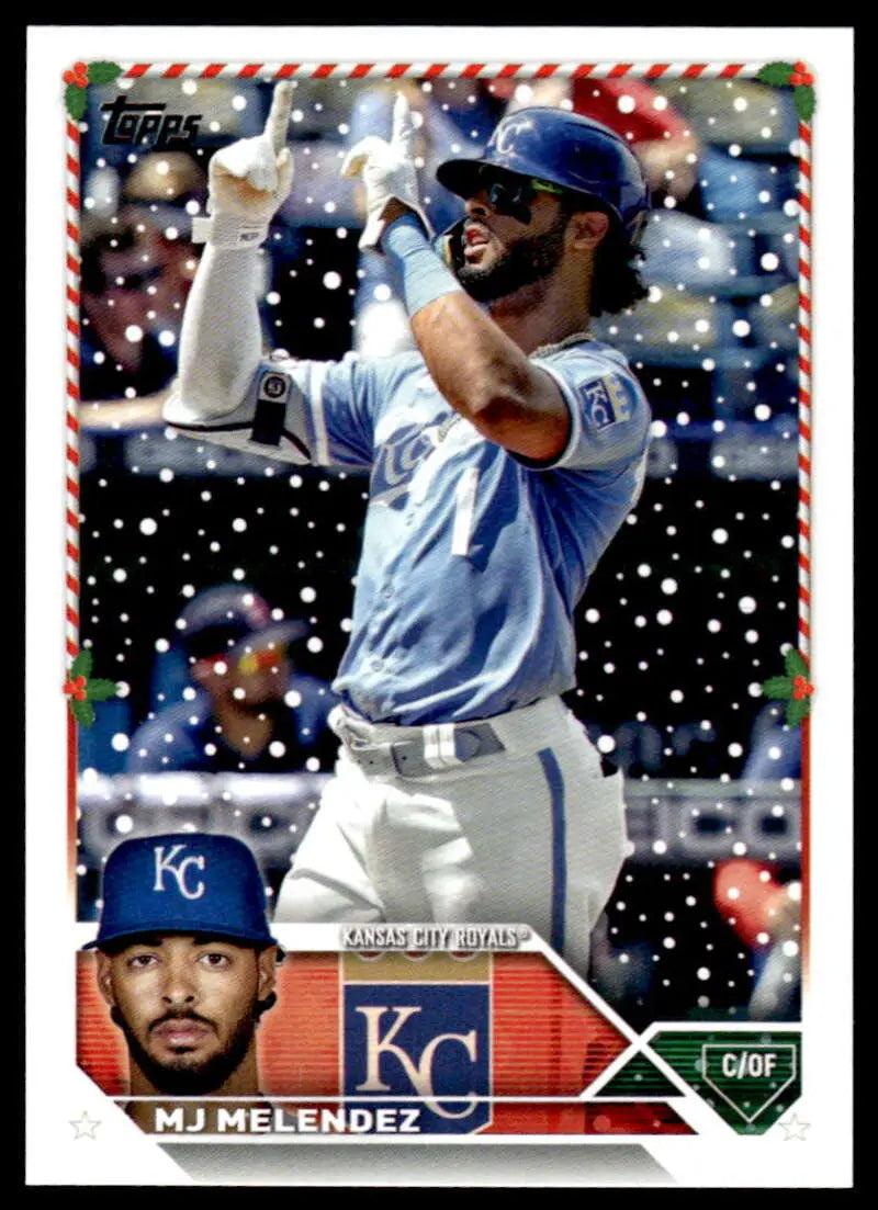 2023 Topps Holiday #H110 MJ Melendez NM Near Mint Royals ID:66313